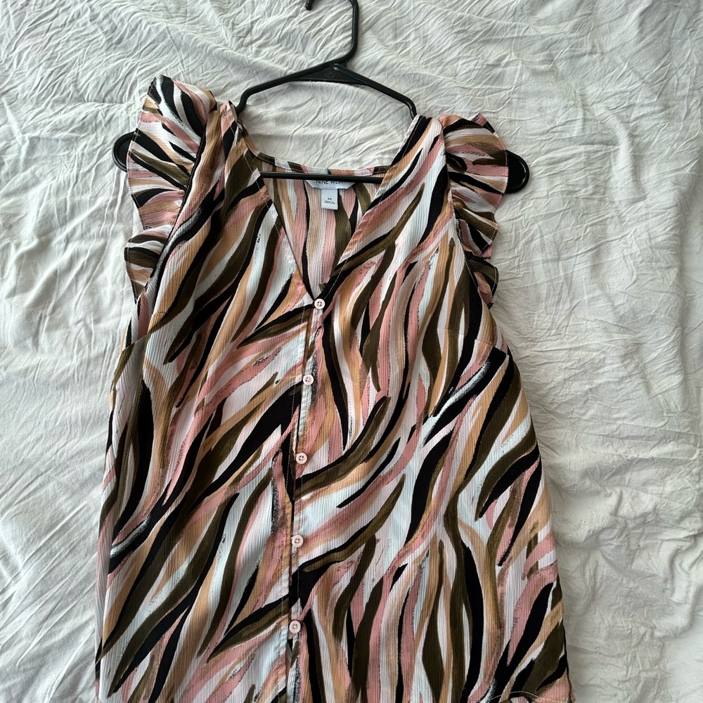 Nine West Multicolor Striped Blouse
